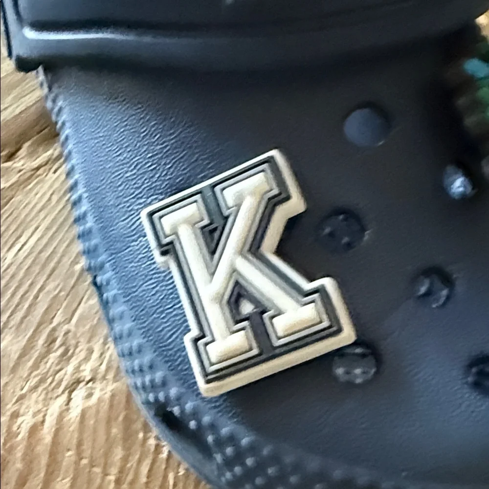 CROCS Kids Navy Water Shoes with Charms